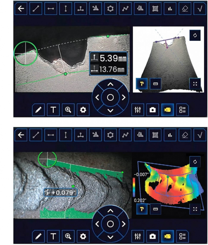jProbe 3D стерео видеоэндоскоп_широкий спектр производимых измерений